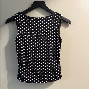 Altar'd State Black and White Polka Dot Tank Top